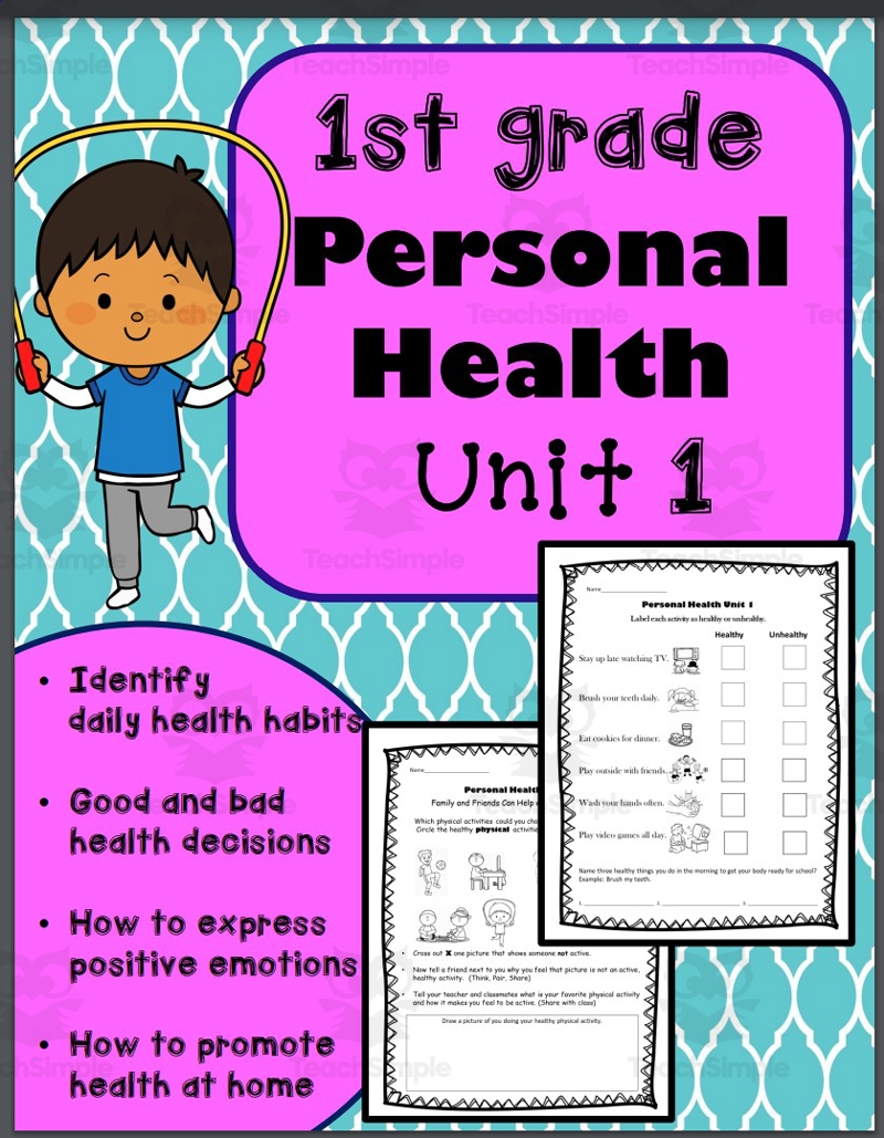 Health 1st Grade Unit 1 Personal Health By Teach Simple