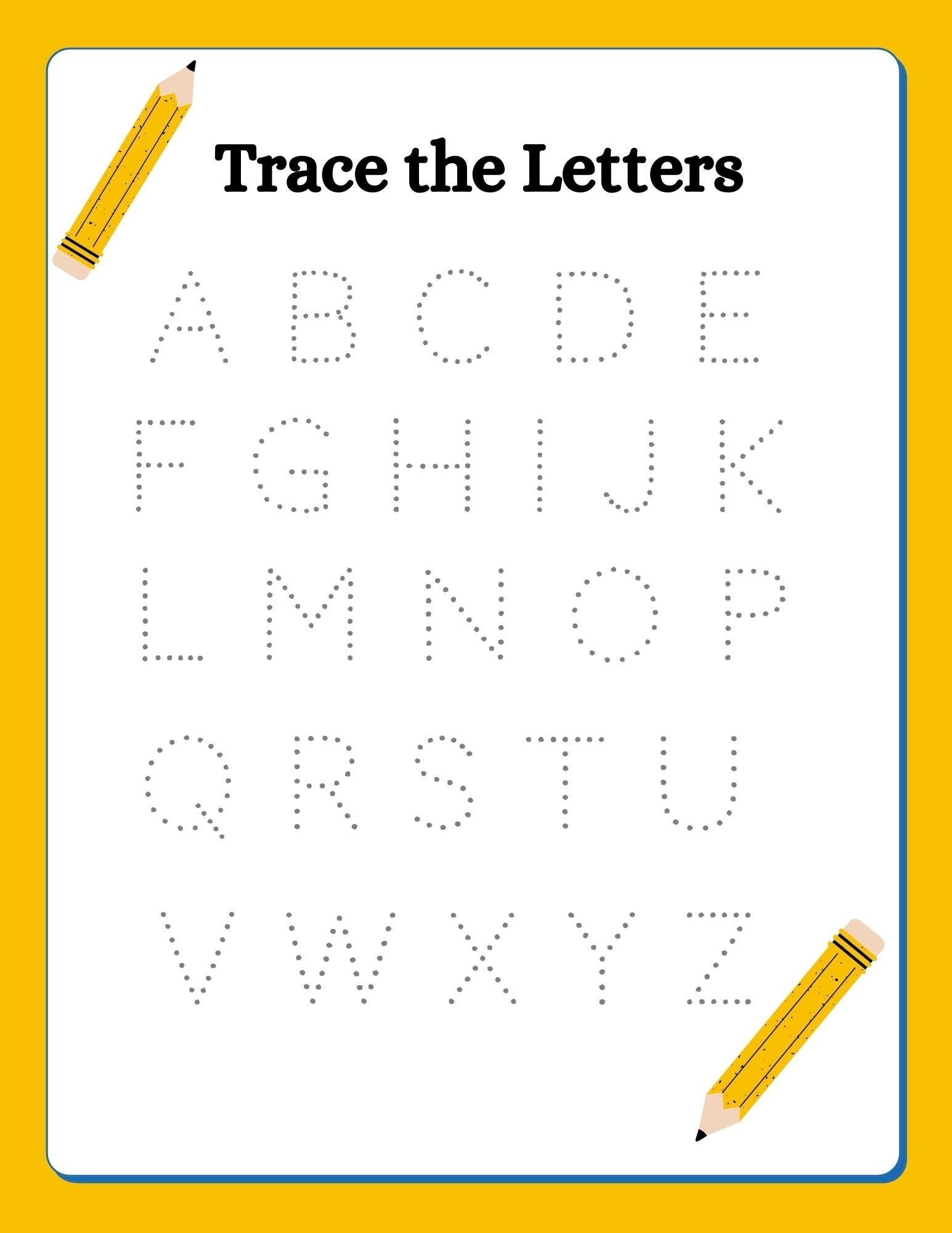 1st Grade Tracing Worksheets Free Printable