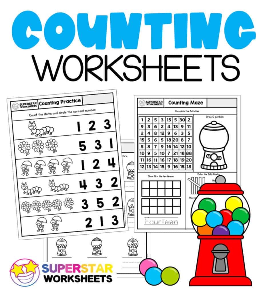 Kindergarten Grade Math Worksheets Pdf Packet