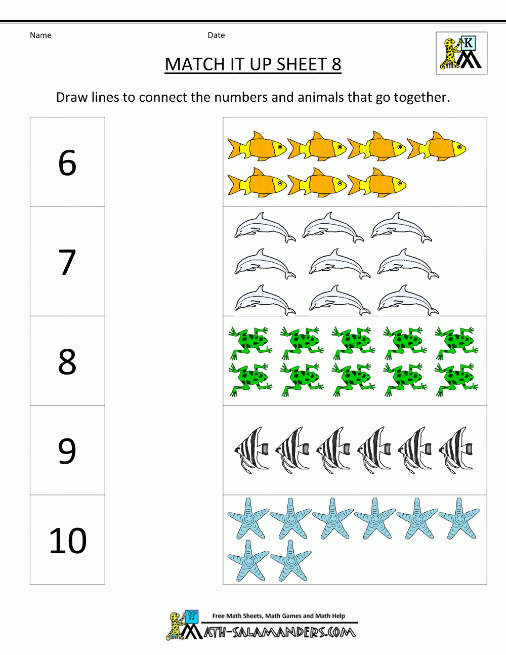 Math Worksheets Kindergarten