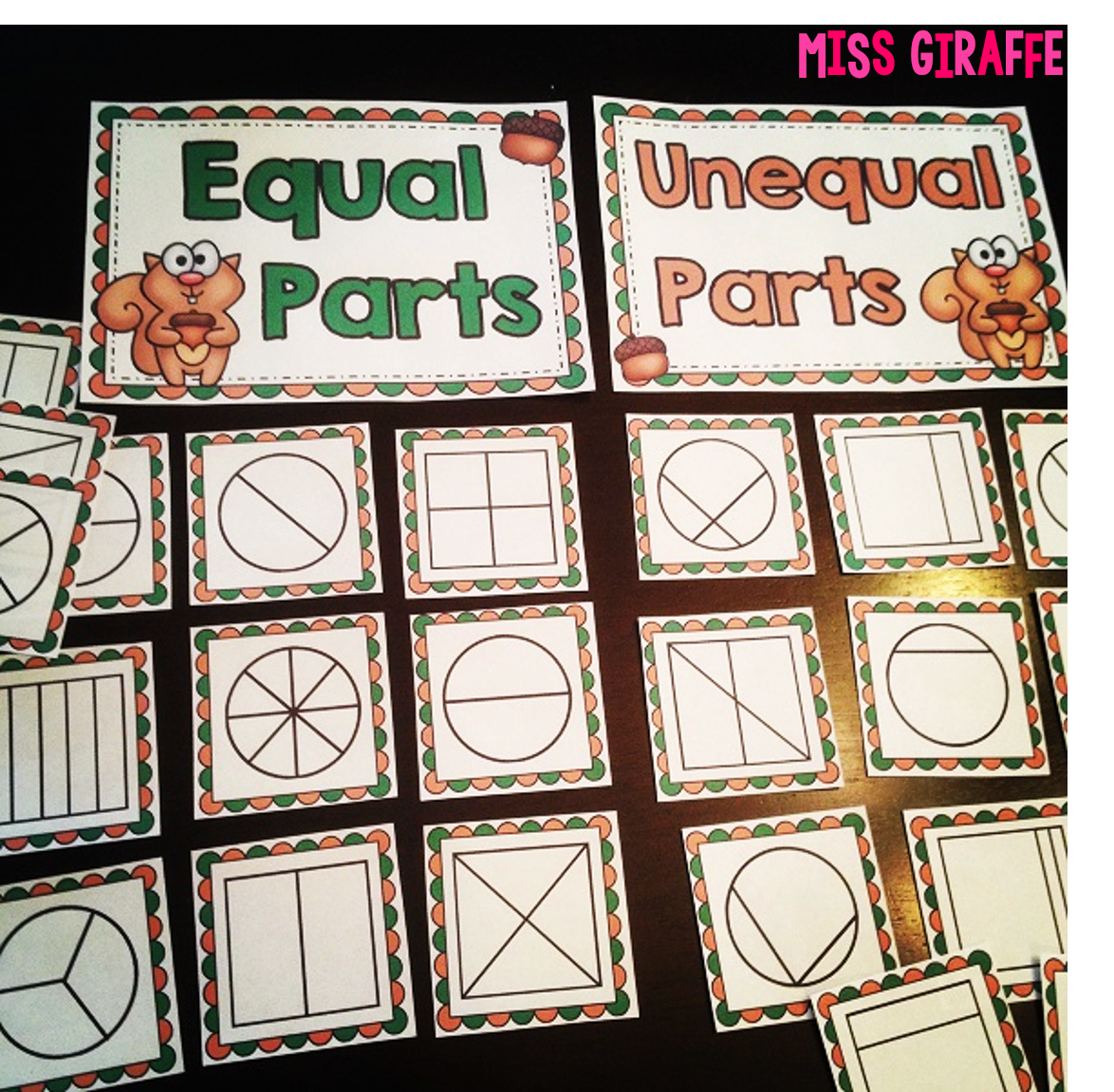 Miss Giraffe s Class Fractions In First Grade