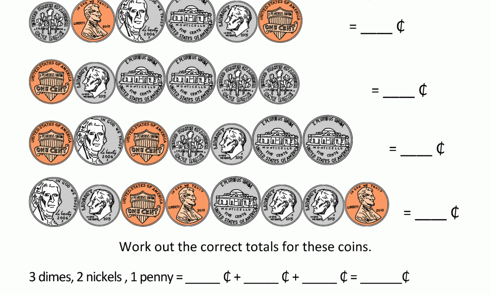 Money Worksheets For 2nd Grade