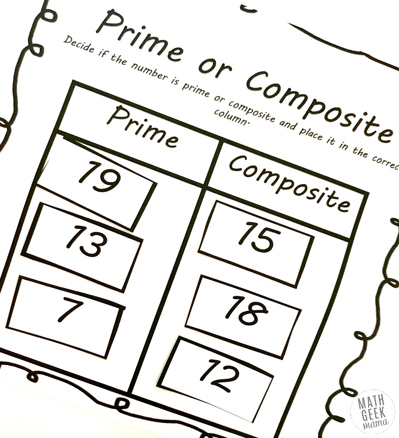 Free Printable Composite Worksheets Third Grade