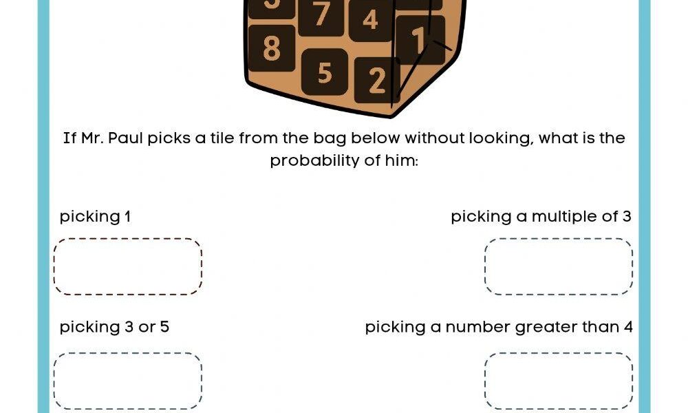 Probability Interactive Activity For Grade 3 Live Worksheets