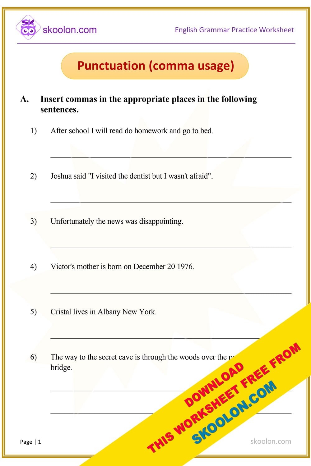 Free Printable Punctuation Worksheets 3rd Grade Free Printable Punctuation Worksheets 3rd Grade