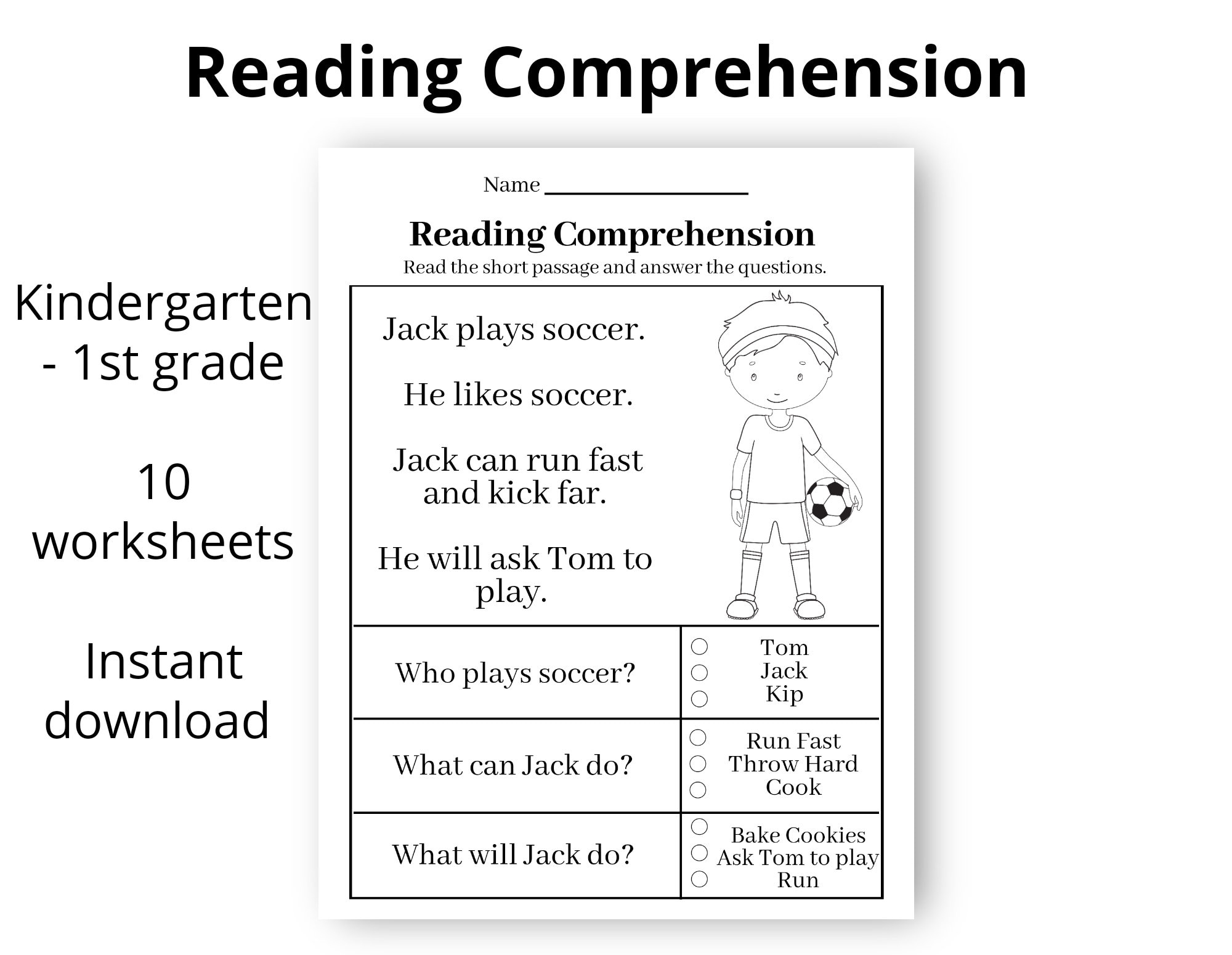 Free 1 Grade Reading Worksheets Printables