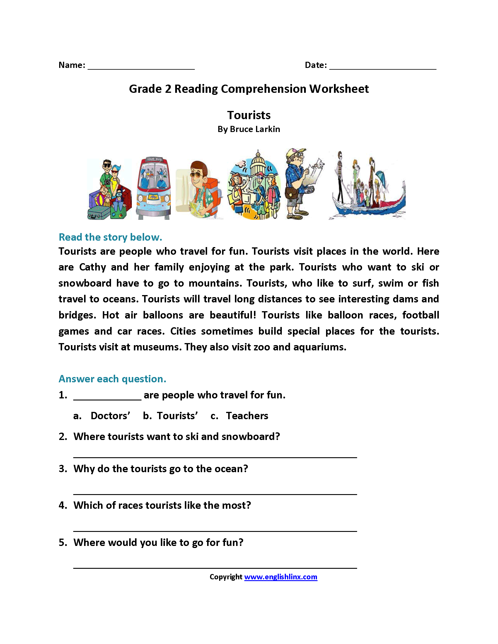2nd Grade Reading Comprehension Worksheets Free 2nd Grade Reading Comprehension Worksheets Free