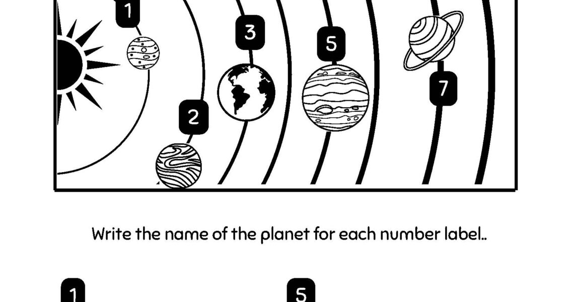 Space Science Worksheets For Kids 3rd 4th Grade With Answer Key