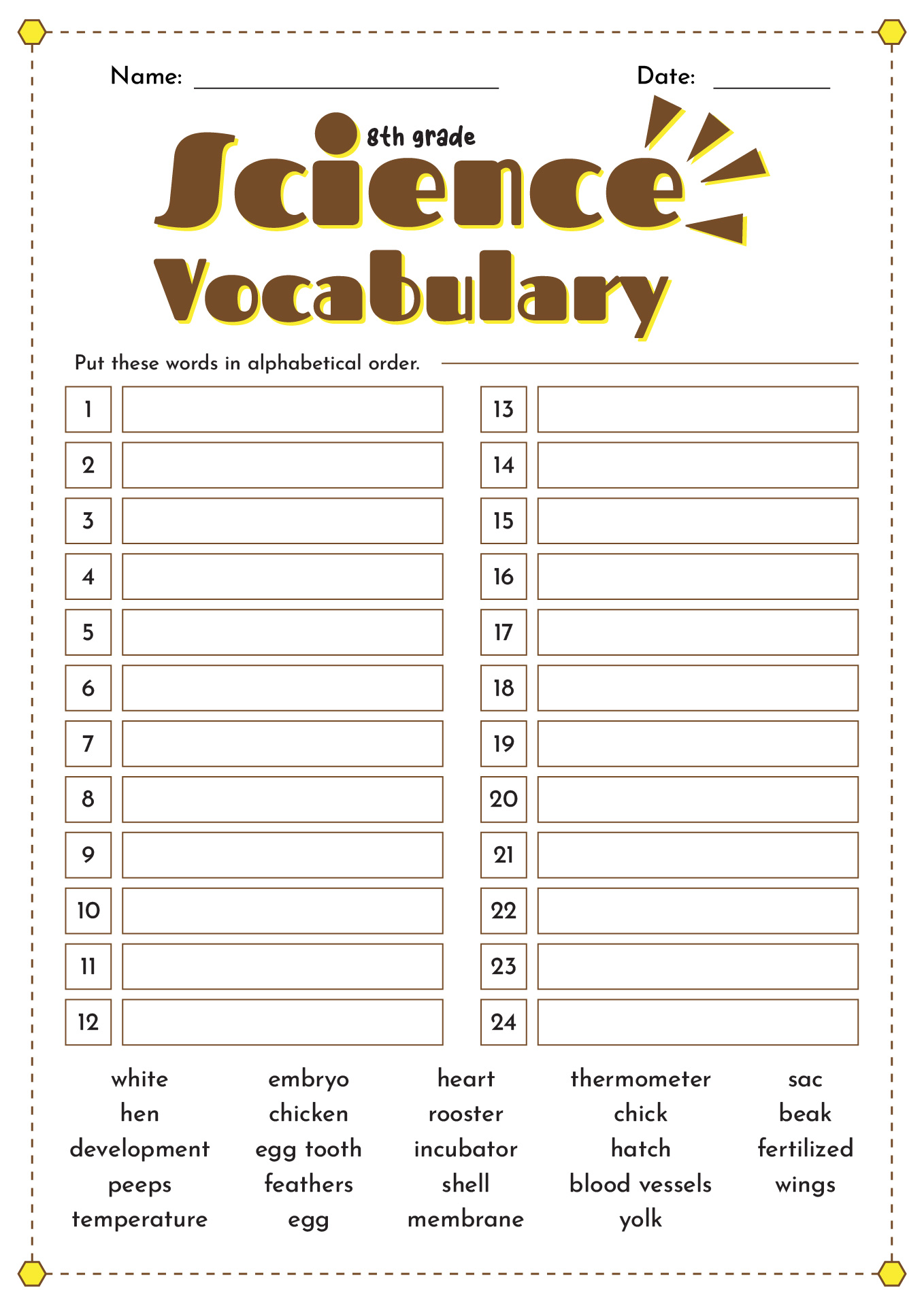 Spelling Test Interactive Exercise For 8TH GRADE Live Worksheets 