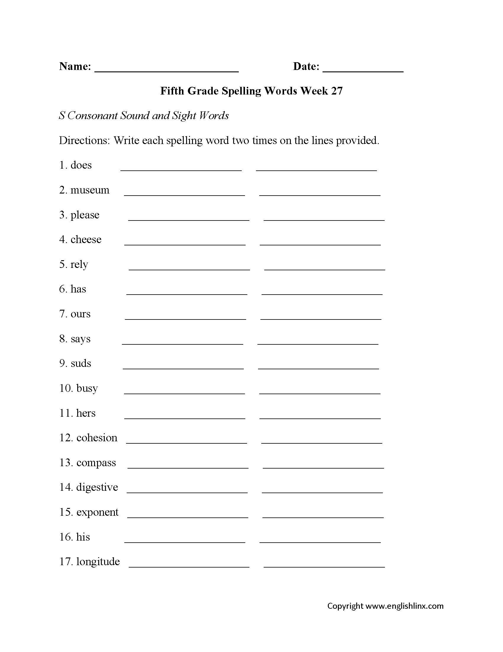 Spelling Worksheets Fifth Grade Spelling Worksheets Spelling Worksheets Fifth Grade Spelling Worksheets
