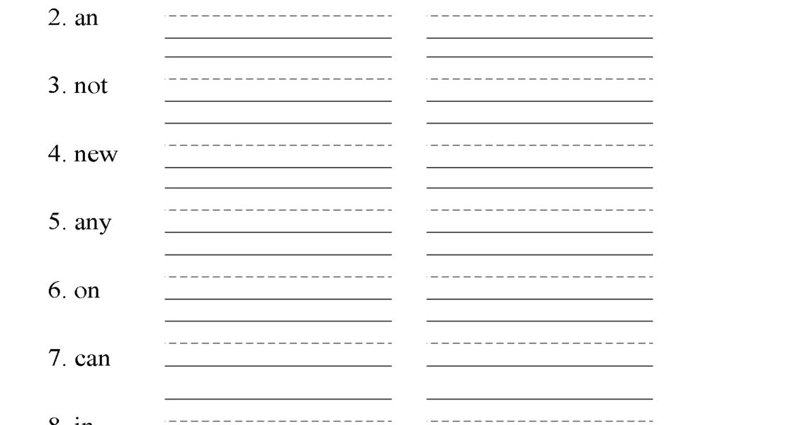 Spelling Worksheets Second Grade Spelling Worksheets