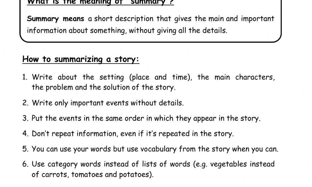 Summary Worksheet Summary Writing Summarizing Worksheet Social Worksheets Library