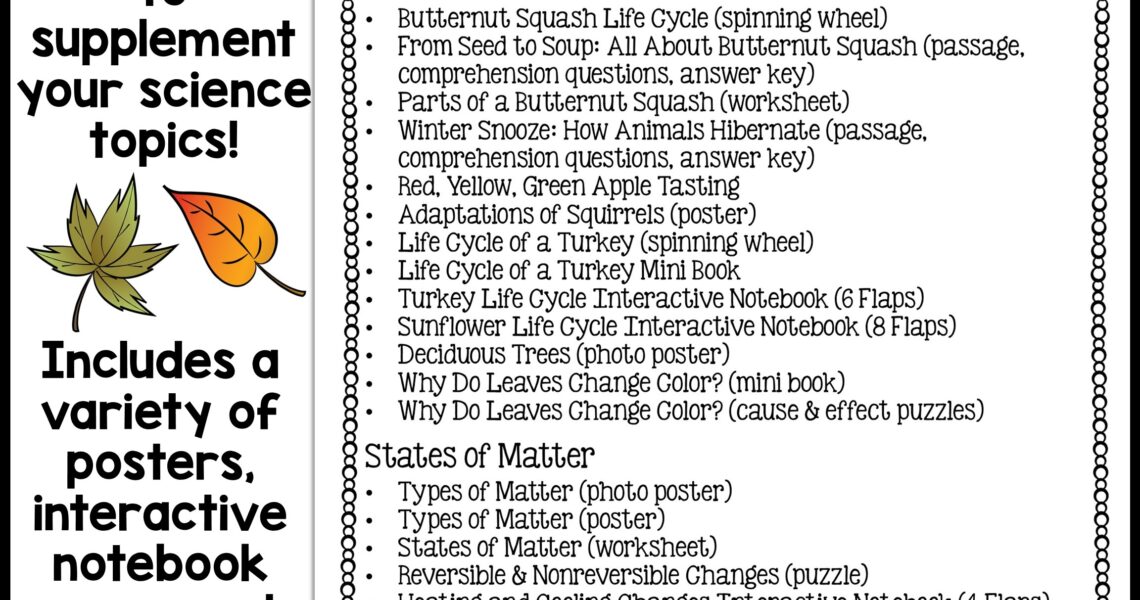 Thanksgiving Science Worksheets No Prep Acitivities Thrifty In Third Grade