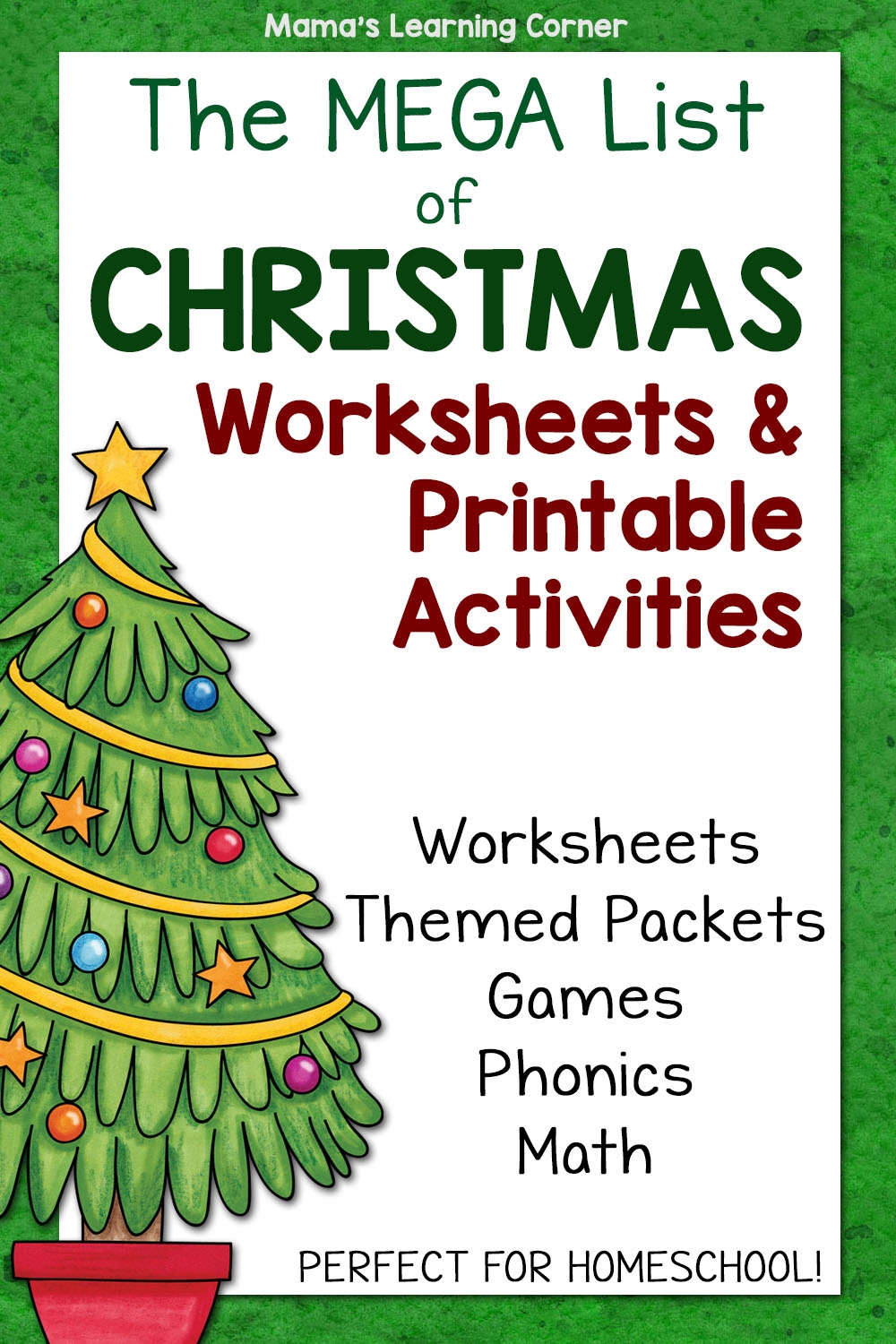Free Printable First Grade Christmas Worksheets