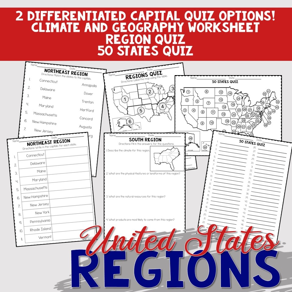 Free Printable 4th Grade Geography Worksheets
