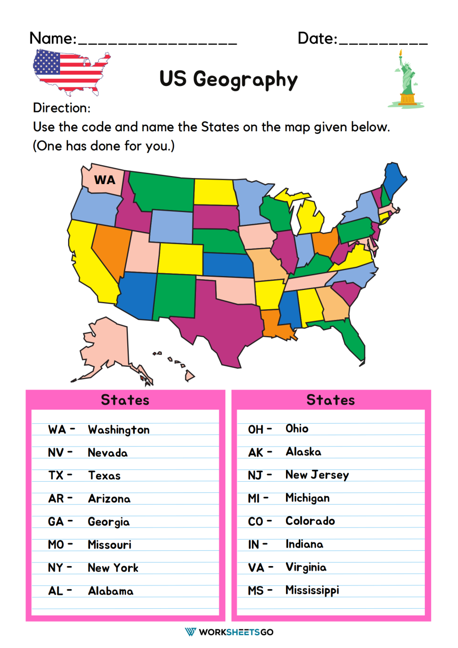 Free Printable 1st Grade Map Worksheets