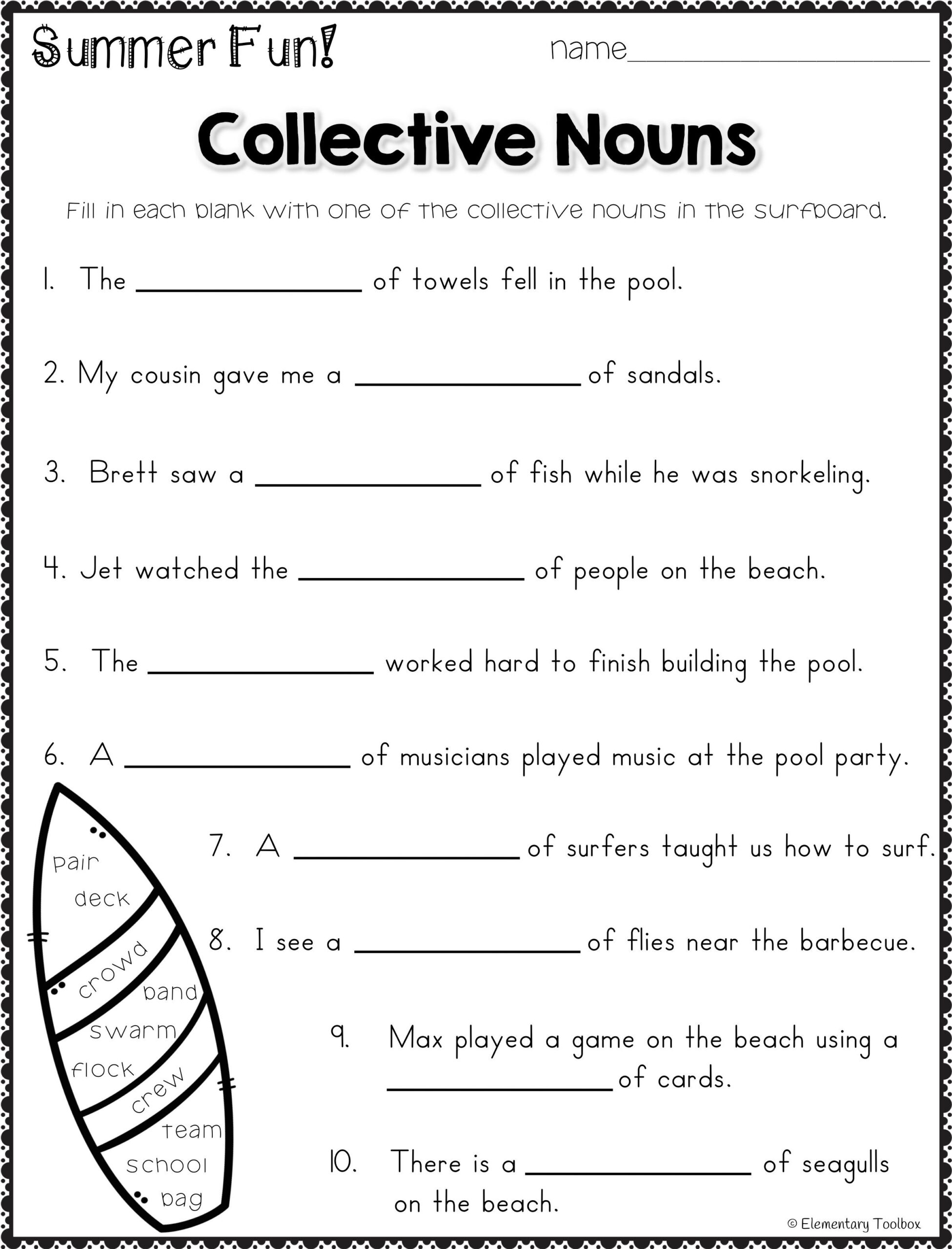 Grammer Worksheets 3rd Grade Free Printable