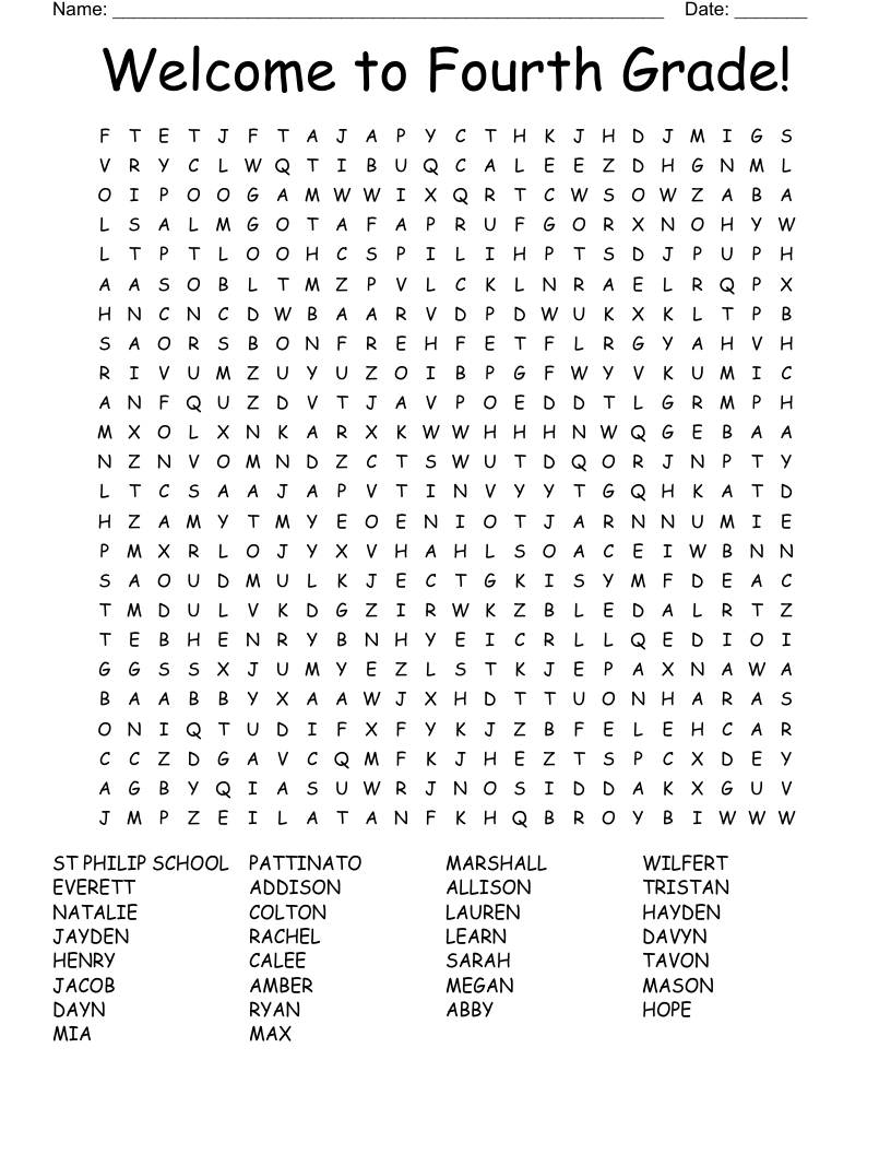 Free Printable Fourth Grade Vocabulary Worksheets