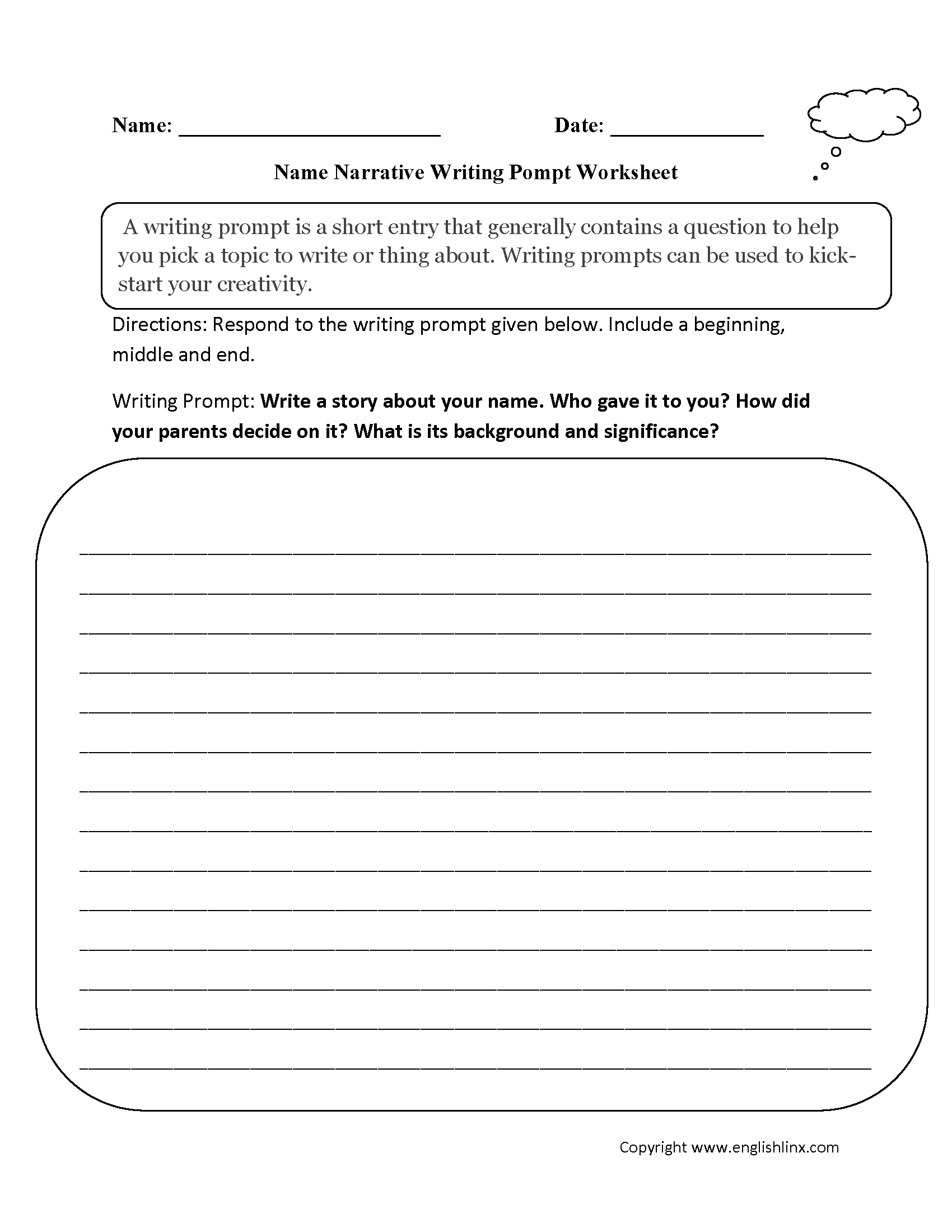 Free 4th Grade Printable Writing Worksheets