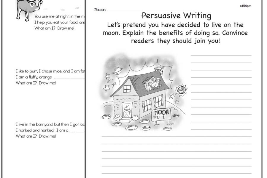 Writing Worksheets For Creative Kids Free PDF Printables EdHelper